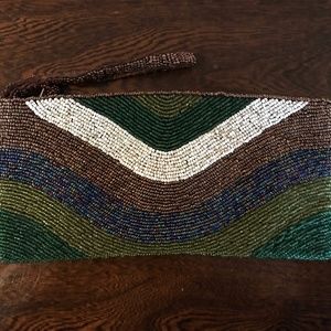 Beaded Wristlet Clutch